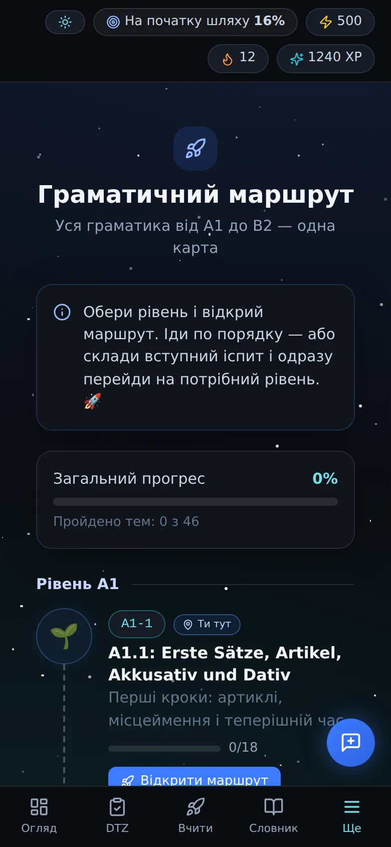 Граматика як космічний маршрут